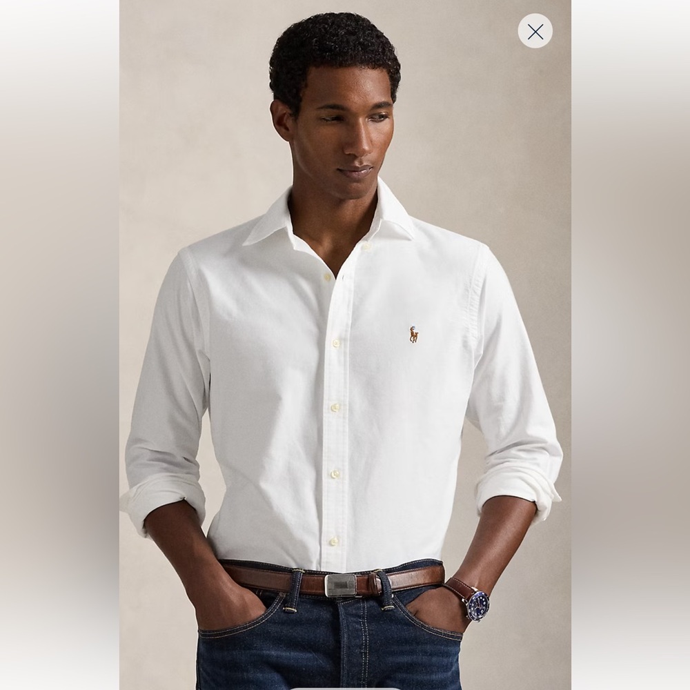 Polo Ralph Lauren Classic Fit White Oxford Button Down Shirt Men’s Size XL